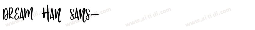 Dream Han Sans字体转换
